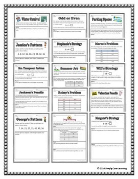 3 Oa 9 Math Assessment Tasks By Simply Core Learning Tpt