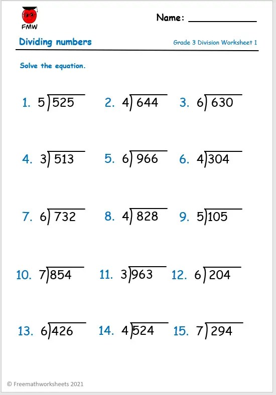 30 Fourth Grade Division Worksheets Coo Worksheets