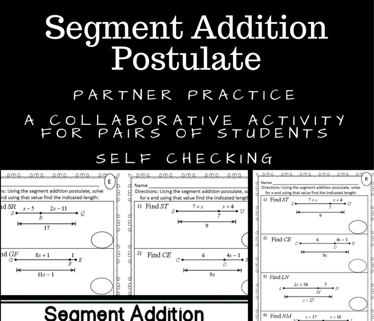 30 Geometry Basics Segment Addition Postulate Worksheet Answers Worksheets Decoomo