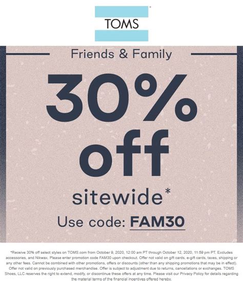 30% Off Everything At Toms #Toms | The Coupons App®