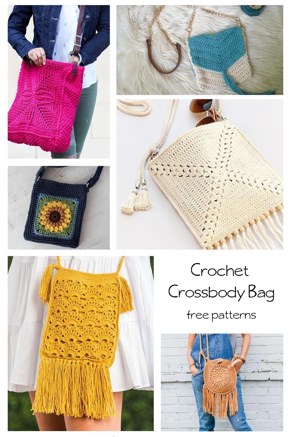 31 Free Crochet Crossbody Bag Patterns Made From Yarn