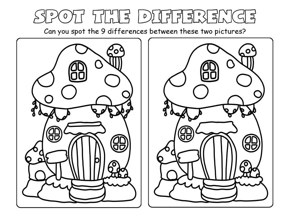 32 Free Spot The Difference Worksheet Templates Pdf American Templates