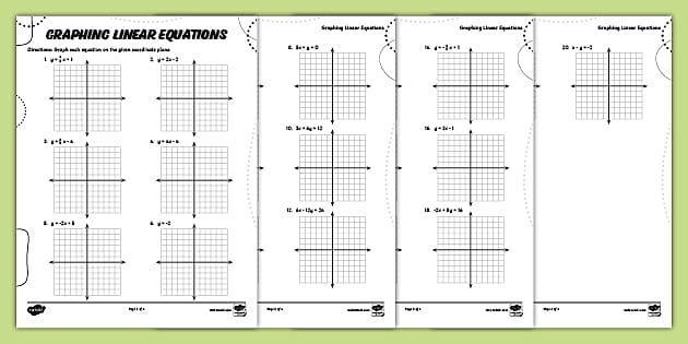 32 Graphing Linear Equations Worksheet Support Worksheet