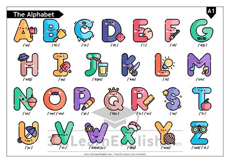 321 Learn English Com Phonetics The English Alphabet Level A1