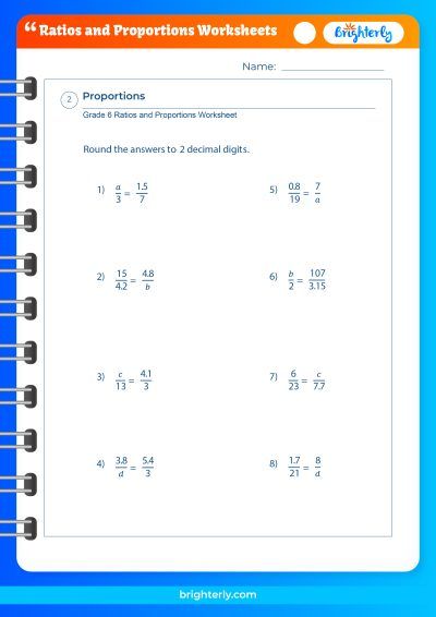 36 Ratio And Proportion Worksheet Support Worksheet