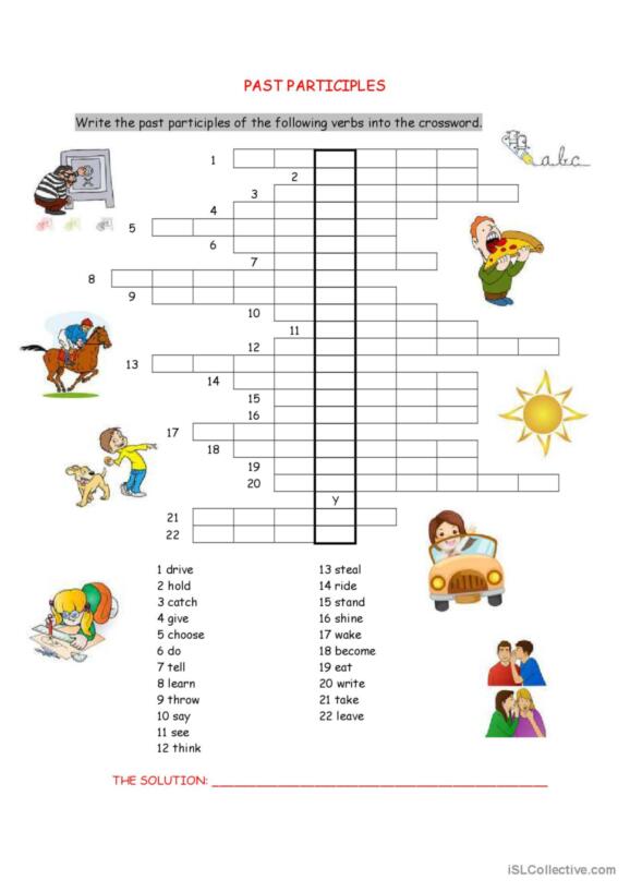 38 Participles English Esl Worksheets Pdf Doc