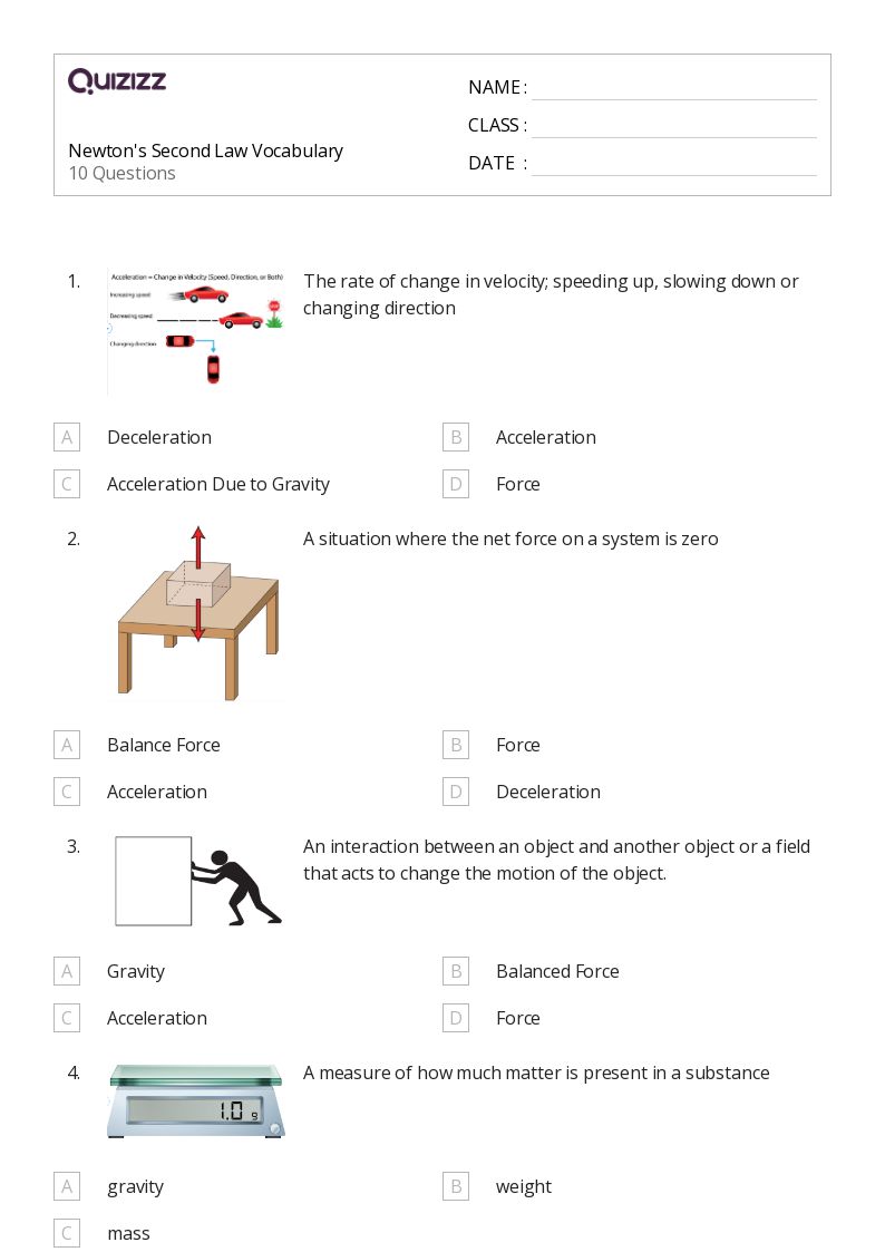 39 Newton S Second Law Worksheet Worksheet Works