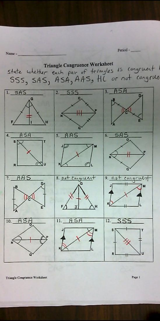 39 Triangle Congruence Worksheet 2 Answer Key Worksheet Master