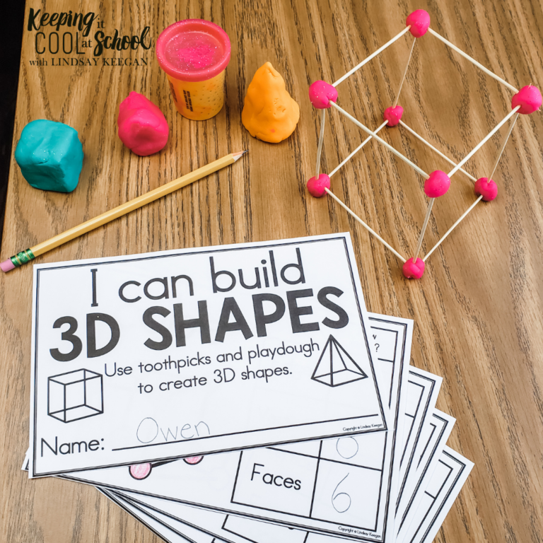 3D Shapes Activities For Kindergarten Keeping It Cool At School