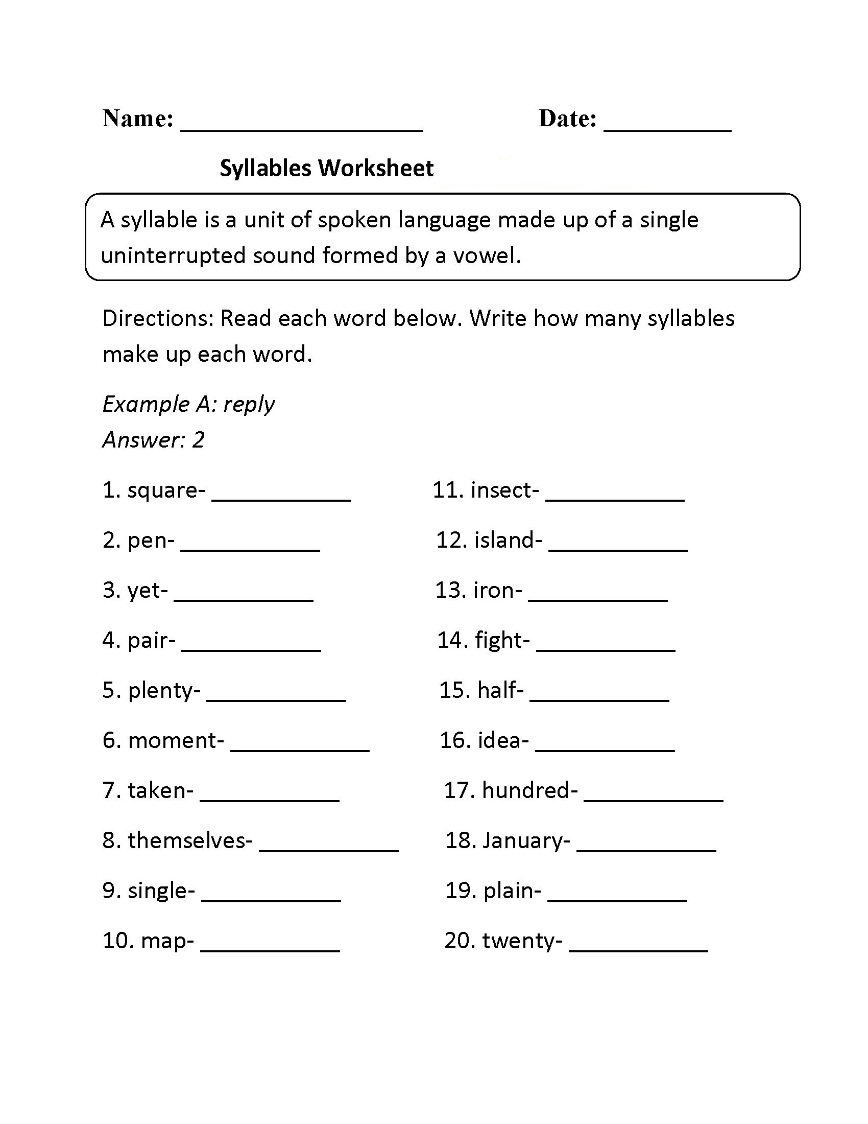 3rd Grade ELA Worksheets for Fun Learning