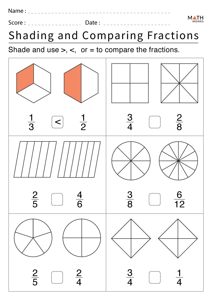 Fun 3rd Grade Fractions Worksheet for Kids