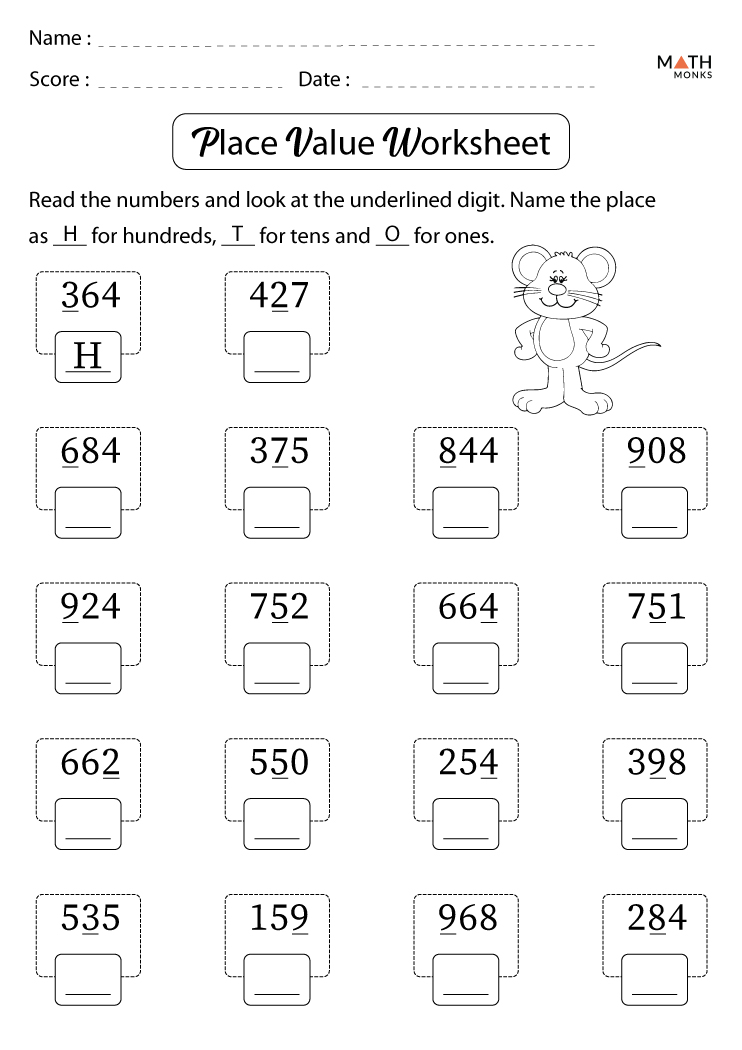 3Rd Grade Free Printable Place Value Worksheets Img Abbey