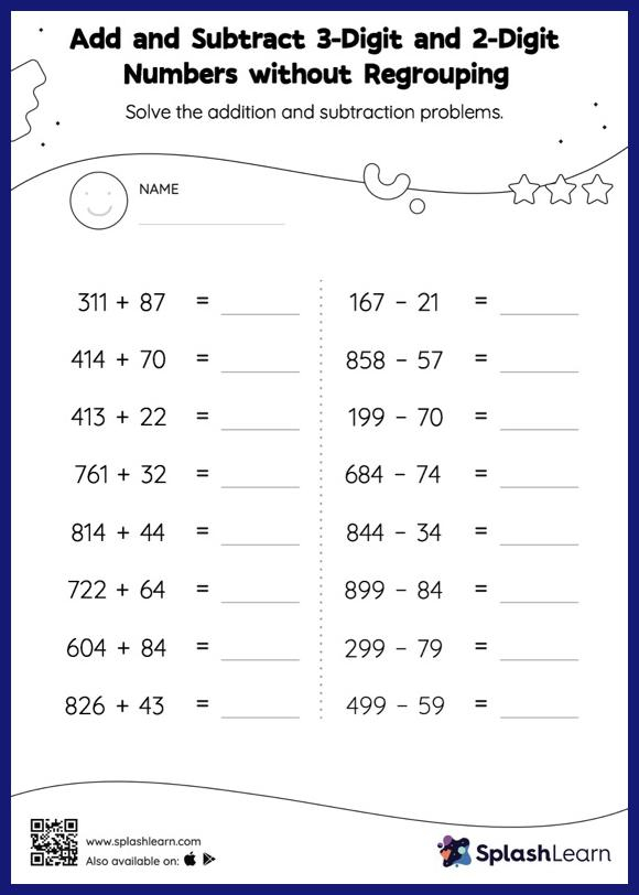 3Rd Grade Math Subtraction Worksheets Math Fact Worksheets Third