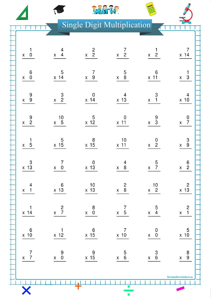 4 Digit By 4 Digit Multiplication Worksheets Pdf Free Printable