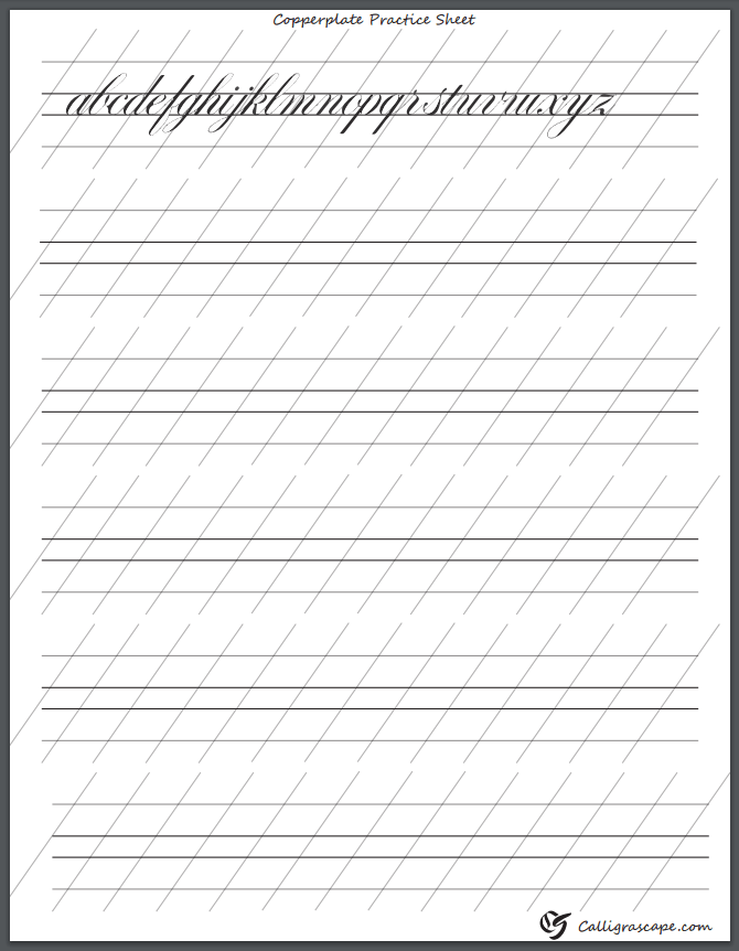 4 Free Printable Calligraphy Practice Sheets Pdf Download Calligrascape