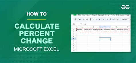 4 Methods To Calculate Percent Change In Excel Geeksforgeeks