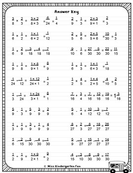 4 Nf 3 4 Nf 4 Practice Add Subtract Multiply Fractions Tpt