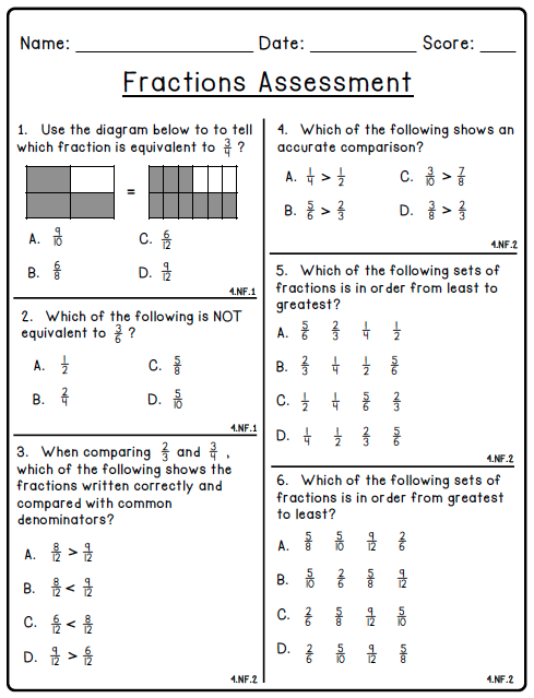 4.nf.3 Worksheets: Boost Fraction Skills Effortlessly