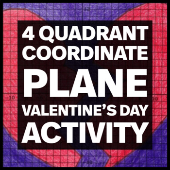 4 Quadrant Coordinate Plane Plotting Points Valentine S Day Math Activity