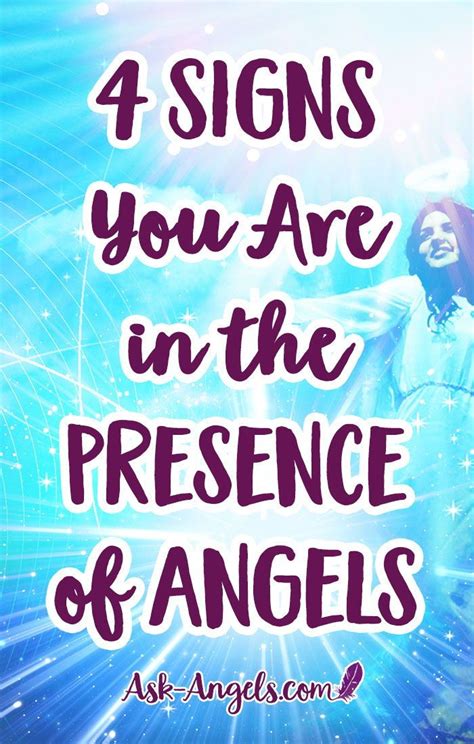 4 Signs You Are In The Presence Of Angels Angel Guidance Spiritual Guidance How To Know