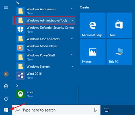 4 Ways To Launch Administrative Tools In Windows 10 Password Recovery