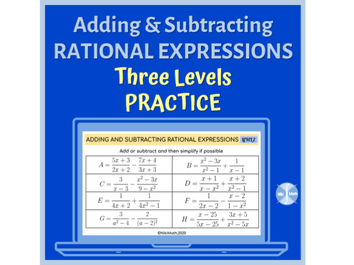 40 Adding And Subtracting Rational Expressions Worksheet With Answers