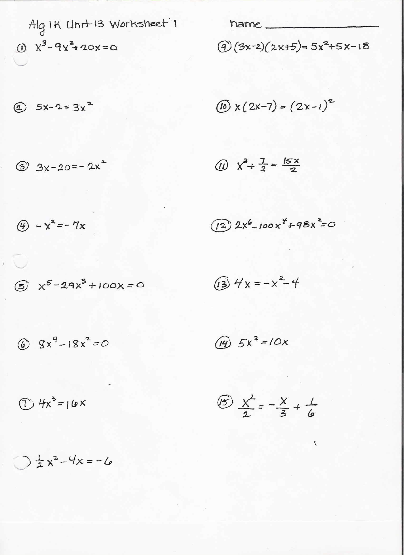 40 Algebra 2 Factoring Review Worksheet Answers Worksheet Master