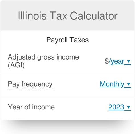 40 Income Tax Calculator Illinois Meriamjuni