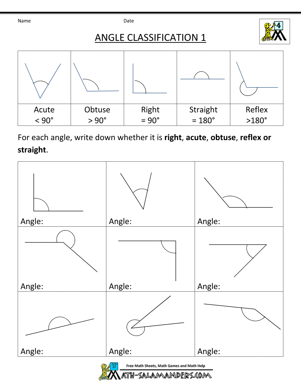 10 Free 4th Grade Geometry Worksheets for Fun Learning