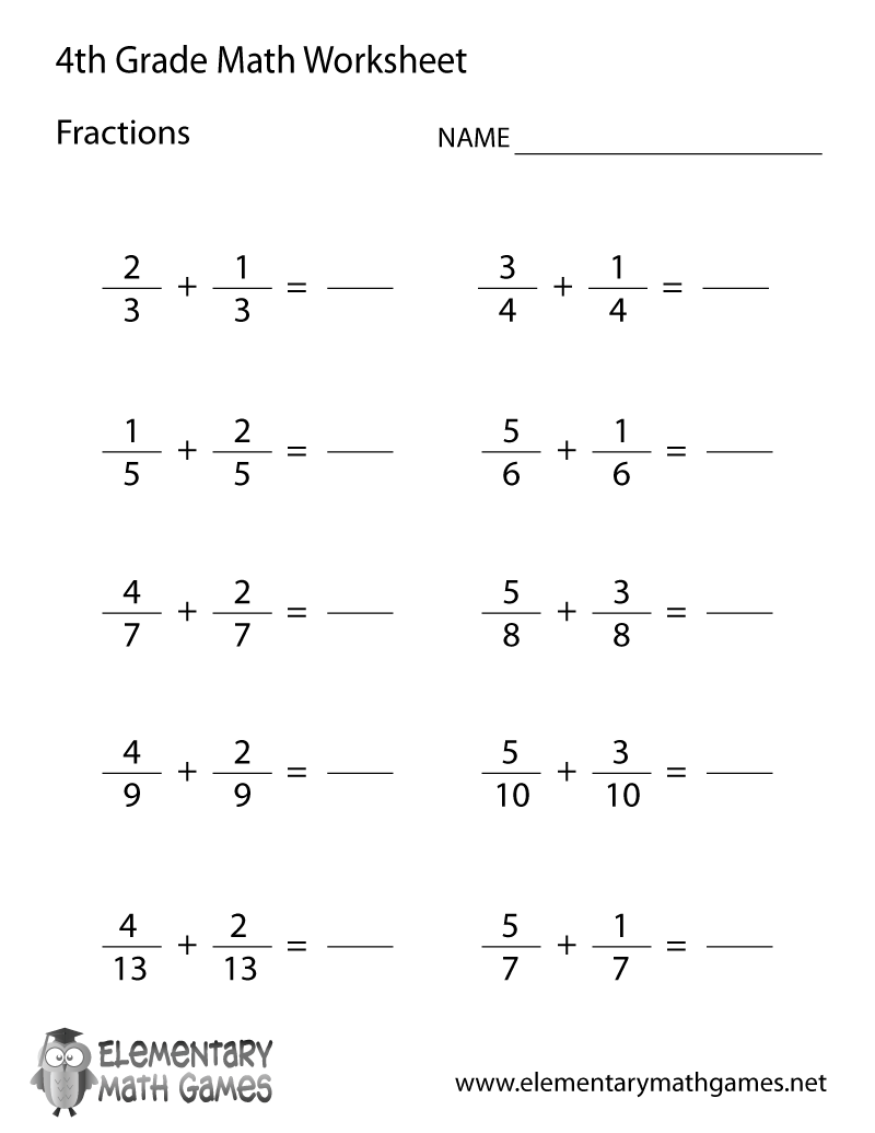 4Th Grade Math Fractions Games Online Free Printable Printable