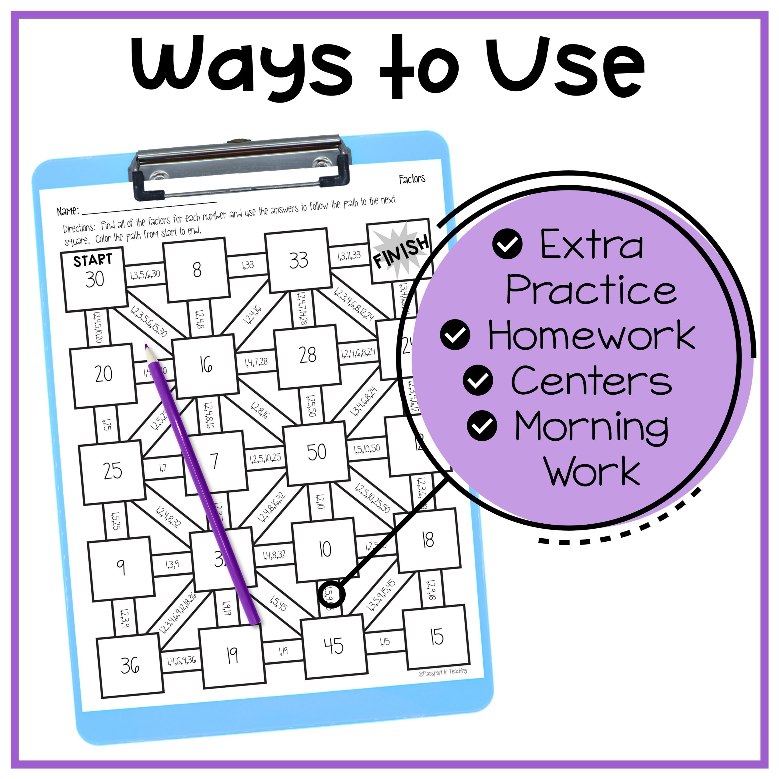 4Th Grade Math Worksheets Factors Greatschools