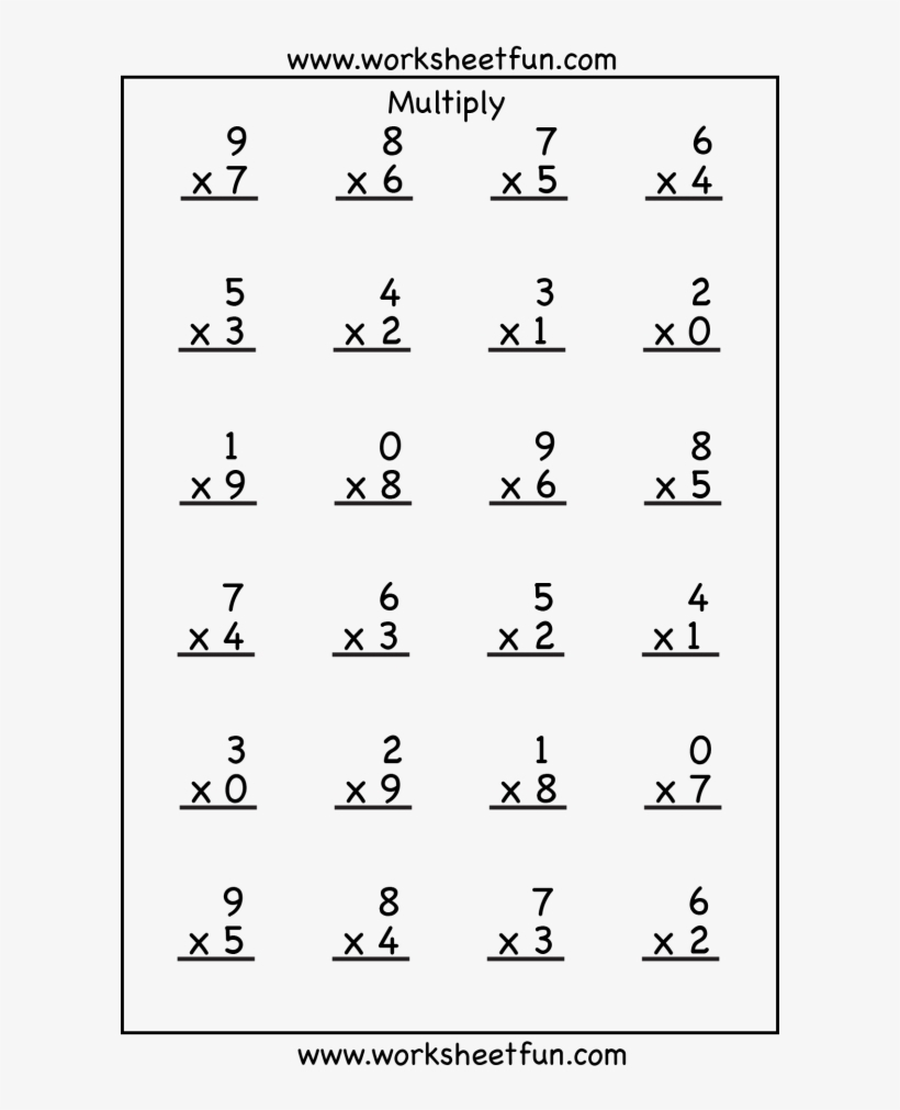 4Th Grade Multiplication Worksheets Free Printable