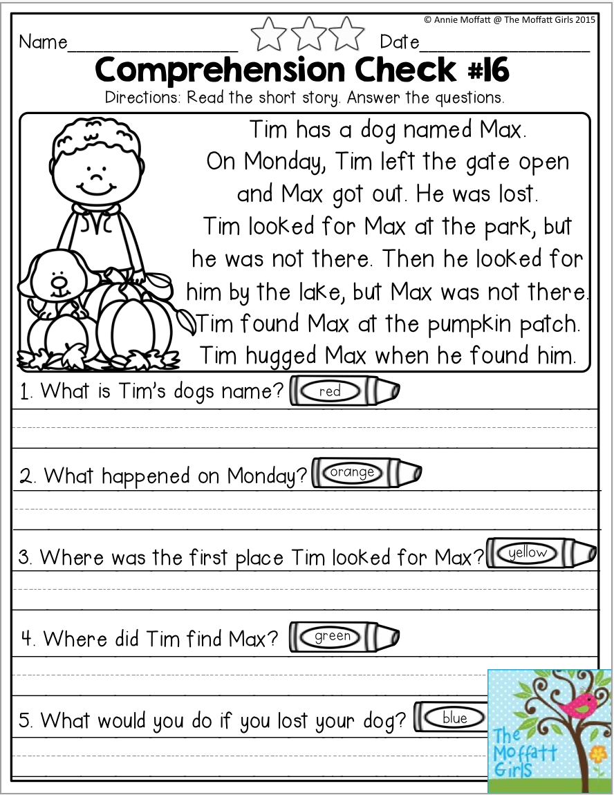 4Th Grade Reading Comprehension Worksheets Best Coloring Pages For Kids