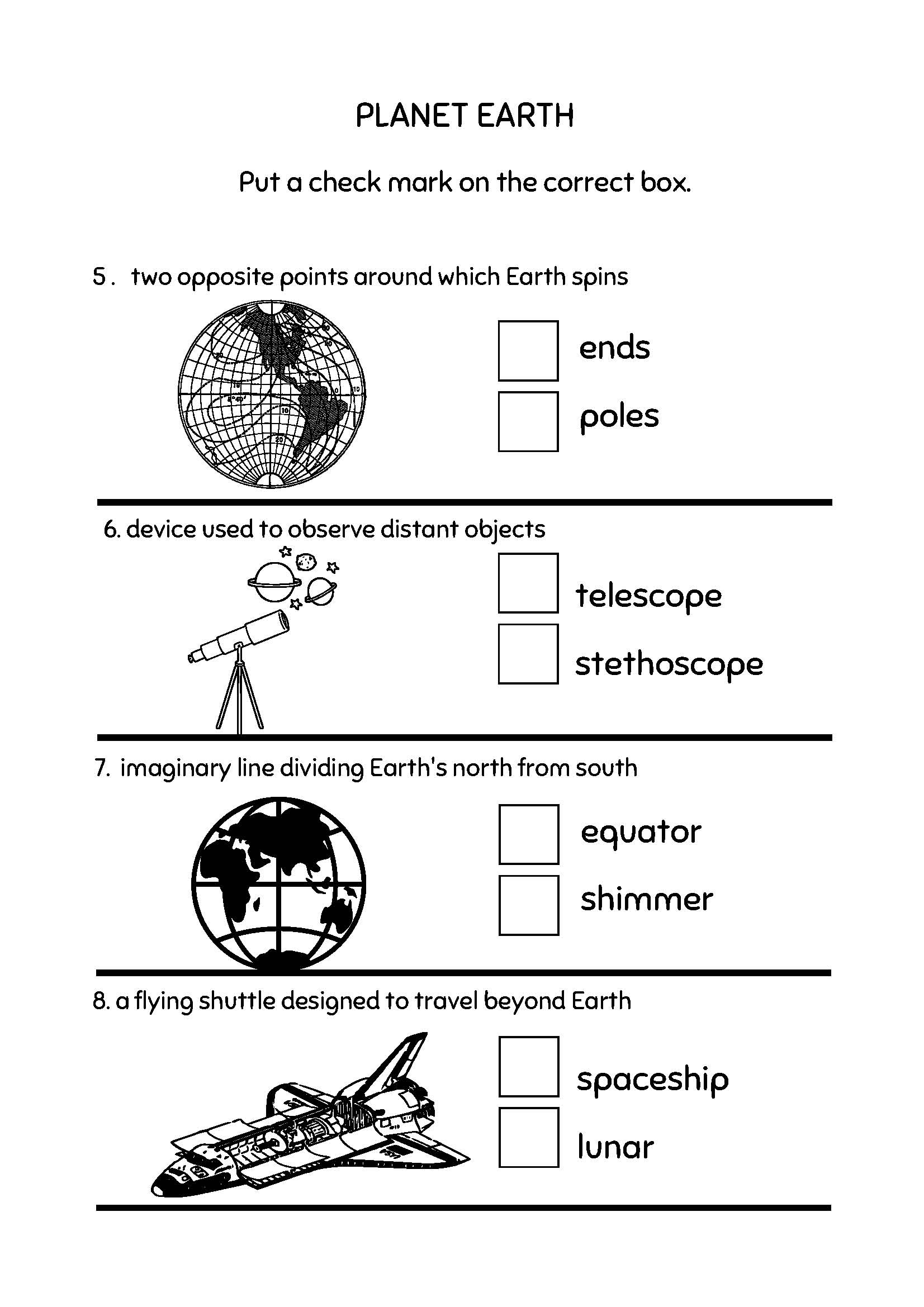 4Th Grade Science Worksheets With Answer Key Walter Bunce S