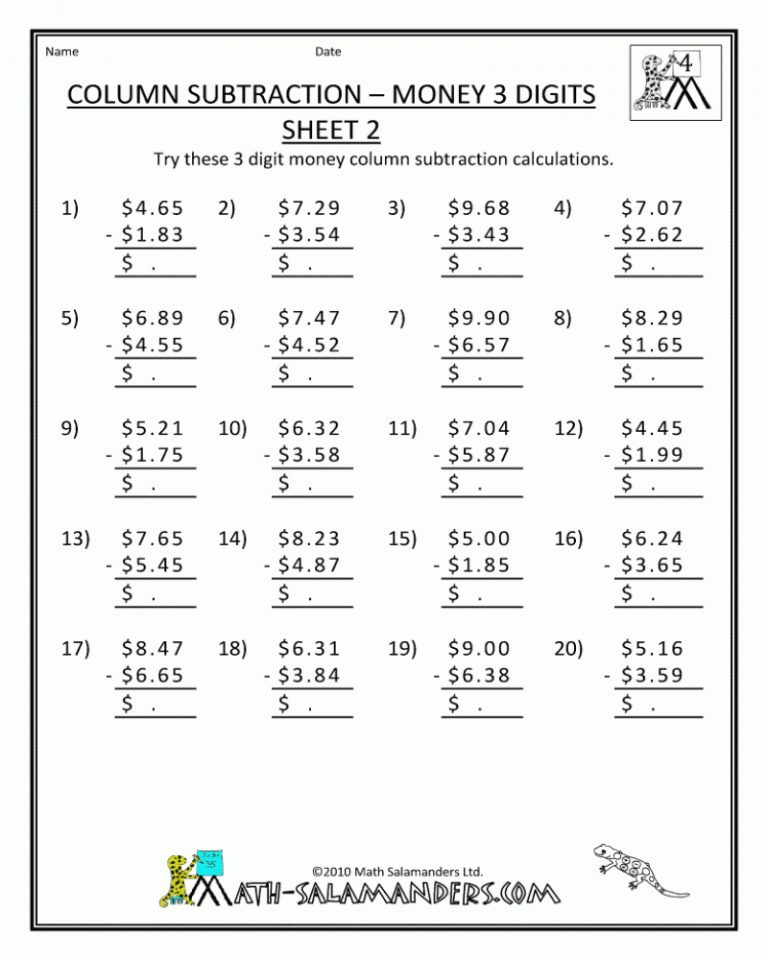 4Th Grade Word Problem Worksheets Printable K5 Learning 4Th Grade