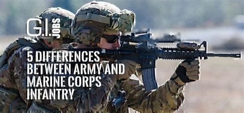 5 Differences Between Army And Marine Corps Infantry Military Com