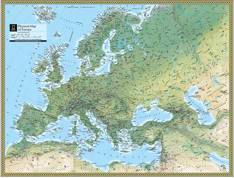 5 Free Large Physical Map Of Europe Physical Europe Map World Map With Countries