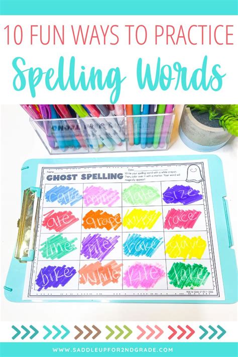 5 Fun Ways To Practice Spelling Words Inner Child Fun Spelling Activities Making Homework