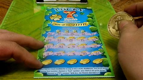 5 Lucky 7 Tripler Scratch Off Ticket Part 13 Youtube