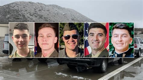 5 Marines Killed In Helicopter Crash Are Identified