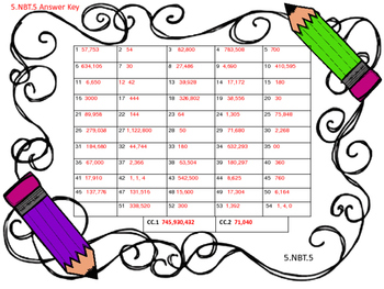 5 Nbt 5 Math Task Cards By Sjacksonteacher Teachers Pay Teachers