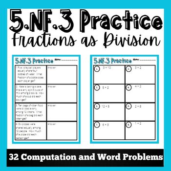 5 Fraction Worksheets for Math Mastery