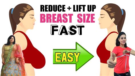 5 Simple Exercises To Reduce Breast Size Quickly At Home Lose Breast Fat Fast Reduce Breast