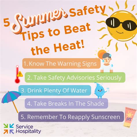 5 Summer Safety Tips To Beat The Heat Service Hospitality