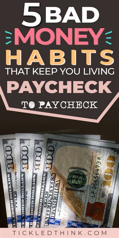 5 Surprising Reasons Why You Re Still Living Paycheck To Paycheck Money Habits Paycheck