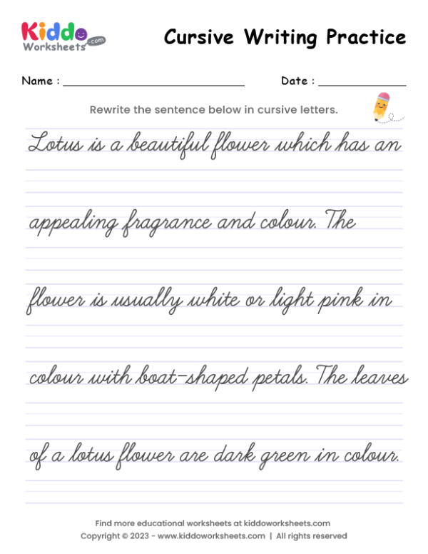 50 Cursive Practice Worksheets For 5Th Grade On Quizizz Free Printable