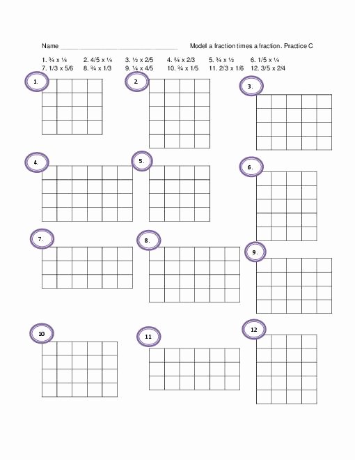 50 Dividing Fractions Using Models Worksheet