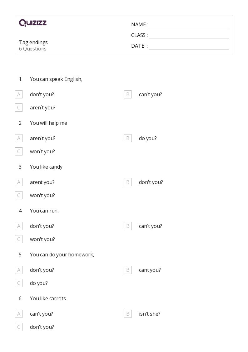 50 Inflectional Endings Worksheets For 5Th Grade On Quizizz Free