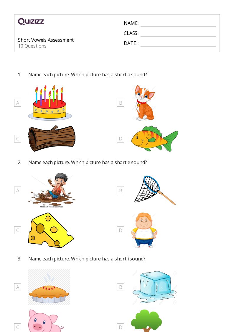 50 Long I Short I Worksheets For 1St Class On Quizizz Free Printable