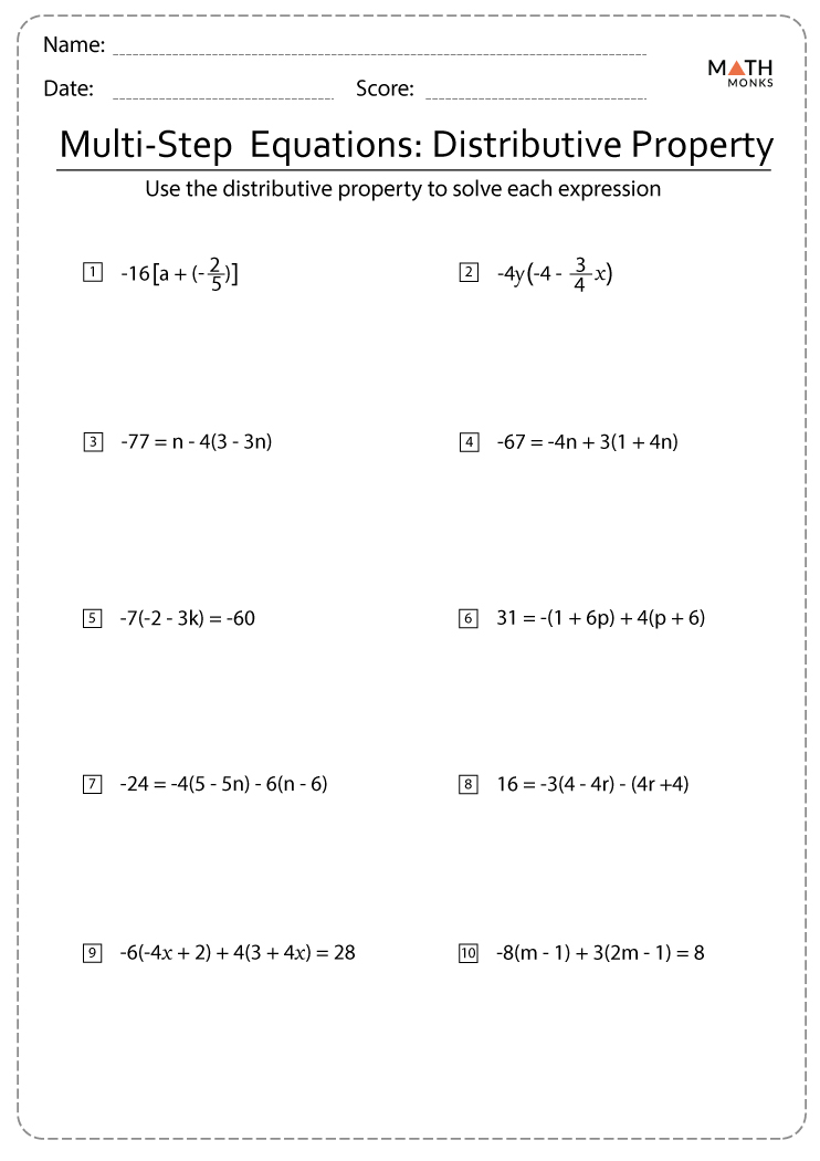 50 Multi Step Equations Worksheets For 8Th Grade On Quizizz Free